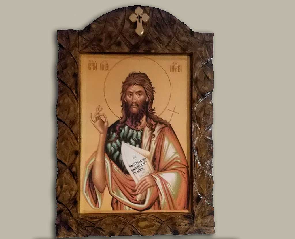 Свети Јован Претеча, удубљена   38cm x 50cm